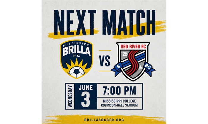 Next Mississippi Brilla FC Home Match